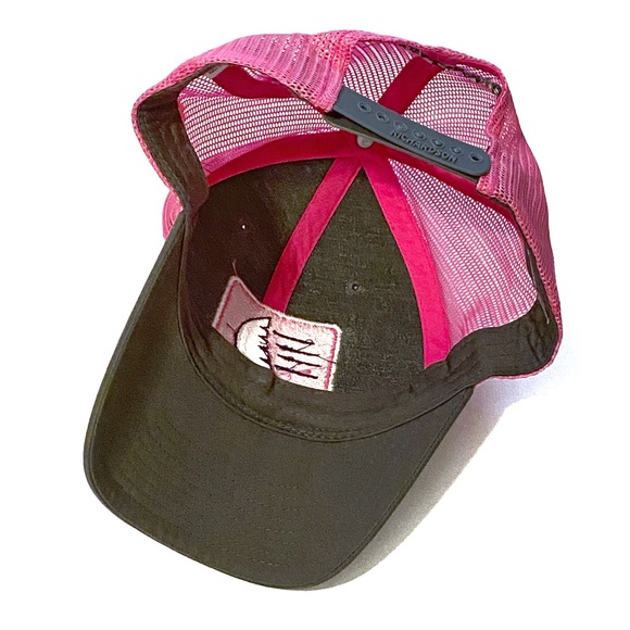 Richardson 112 Virgin Islands Castaway Tour Co Trucker Cap SnapBack Hat Pink Gry - Picture 8 of 16